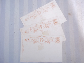 set van 3 Engelse postcards. postkaarten uit WO1. Farewell Isabelle