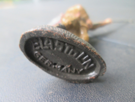 ELASTOLIN Belgium soldier signal corps. Belgische soldaat die een verbindingslijn aanlegt  zeer nette staat