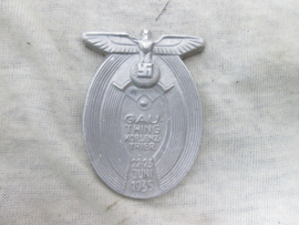 German tinnie, rally badge, Duitse tinnie, Gauthing Koblenz Trier 22-23 juni 1935 Without pin. Gau tinnie helaas zonder speld mooi gemarkeerd.