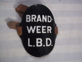 Dutch armband civil defense, firedepartment, Nederlandse armband van de Luchtbeschermings Dienst. BRANDWEER, goede complete staat