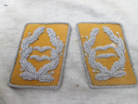 German Luftwaffe collar tabs flight personal, Duitse luftwaffe officiers kragenspiegels, beetje motschade.