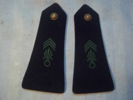 Legioen epauletten manschap jaren 50-60. blouse en uniform.