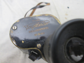 German Imperial Reichsmarine 7x50 binocular made by VOIGHTLÄNDER, Braunsweig, marked with the crest of the German Imperial Kriegsmarine. Duitse marine kijker helder zicht, N voor Nordsee, TOP kijker mooi gemarkeerd.