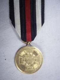 German remembrance medal 1870-1871. Duitse herinneringsmedaille uit de Frans Duitse oorlog 1870, medaille is volgens het randschrift gemaakt van de veroverde kanonnen, eroberte geschutze