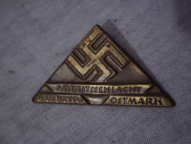 German tinnie, rally badge, Duitse tinnie ArbeitsschlachtGau bayern Ostmark.