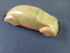 Tin toy made in US zone Germany German car nlikken Volkswagen bril kevertje met maker goede staat.