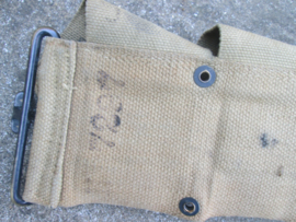 US- Army M-1910 MILLS woven infantry belt 1918, 10 crimped pocket. Amerikaanse munutie gordel riem MILLS gemarkeerd met datum 1918 zeer nette staat.