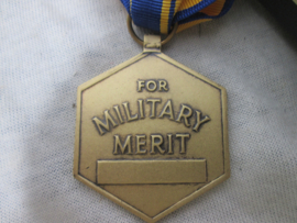 USAF medal For Military Merit in case. Air Force medaille in doos Amerika.