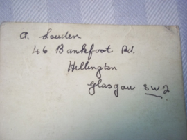 Foto- briefkaart Engels regiment WO2
