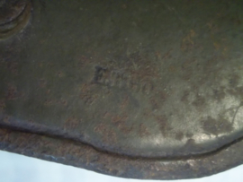 German helmet M 1916, Duitse helm model 1916 met origineel binnenwerk en verflaag
