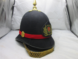 Dutch firehelmet for the Band. Nederlandse brandweerhelm welke gedragen werd door de Muziekkapel van de Brandweer, vrij zeldzaam stuk.