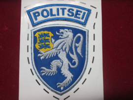 Police sleeve badge, POLITSEI