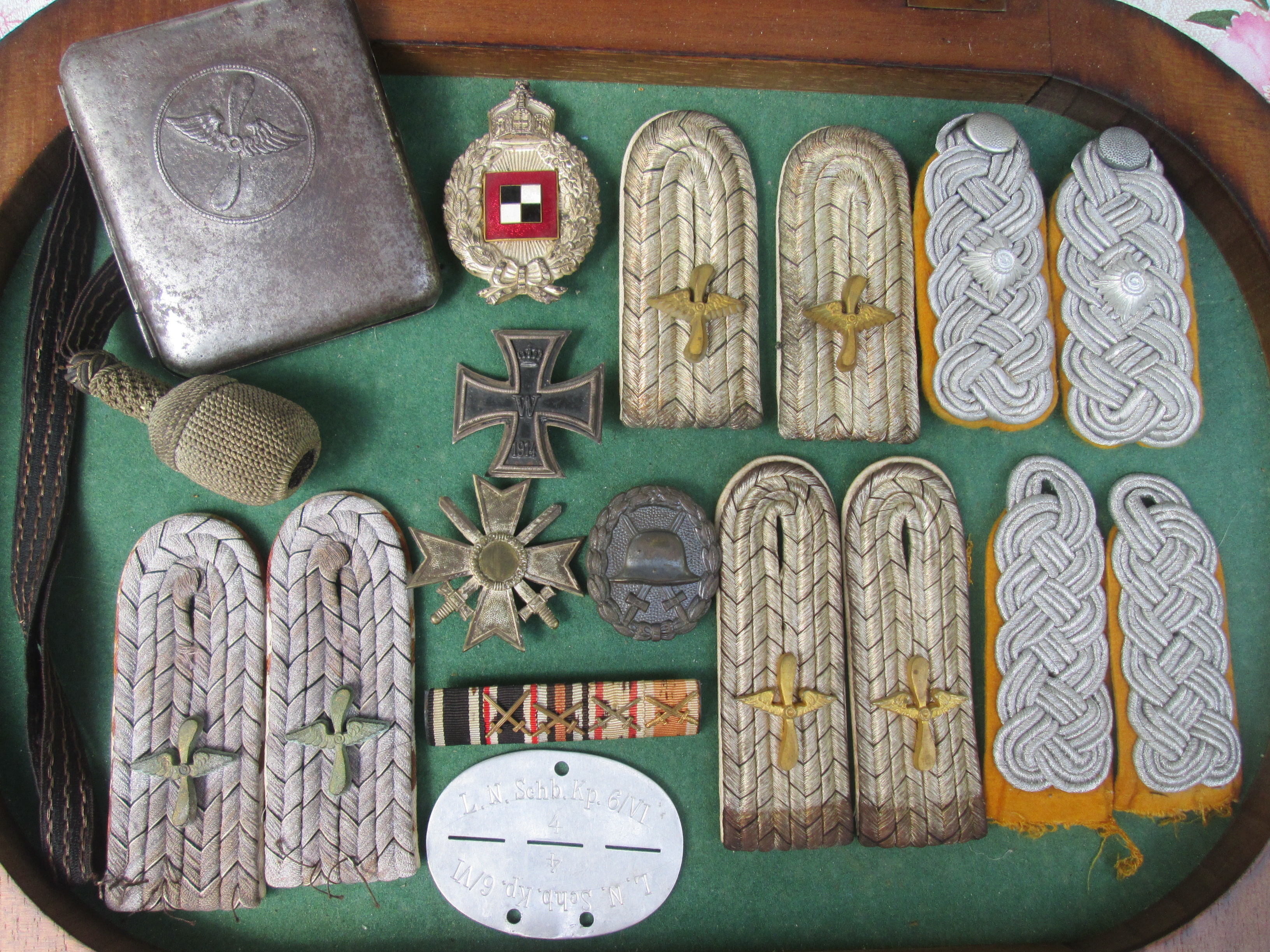 German cigarette case FLIEGERTRUPPEN.
