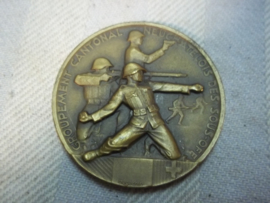 Swiss NCO medal, Zwitserse medaille, voor onderofficieren 1935 Groupment cantonal Neuchatelois des sous off.
