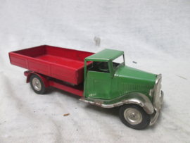 Tri- ang MINIC toy car lorry in the original box. Blikken opwindbare vrachtwagen in doos, bijna MINT staat 1946- 1950