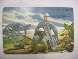 Postcard German, Duitse kaart 2. Bayerische Inf. Div.  Veldpost