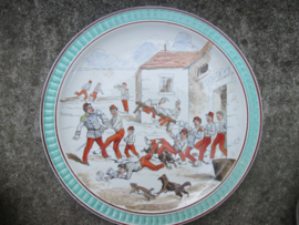 Frans wandbord karikatuur