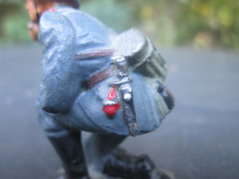 LINEOL German Luftwaffe FLAK soldier Duitse luchtmacht soldaat zeer goede staat, zeldzaam figuur. mooi met bajonet met troddel.