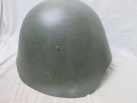 Danish M1923/ 4 helmet (Civilian model) used by police air wardens and often seen with resistance fighters in 1945. Deense helm gedragen tijdens WO2 als politie of luchtbeschermings helm.