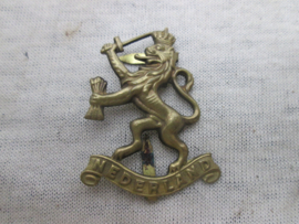 Dutch cap badge, Nederlands petembleem met buigpinnetjes Prinses Irene Brigade.