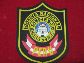 Police sleeve badge Policia Nacional  PERU. Policia de Carreteras.