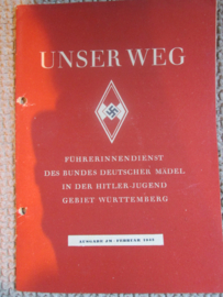 Hitler- Jugend Bund Deutscher Mädel blad UNSER WEG ausgabe JM februari 1943