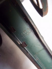 Tin Canon, marked, Blikken speelgoed kanon made in germany.
