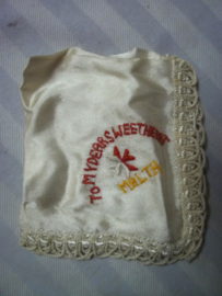 Handkerchief, sweatheart, To my dear wife, send from Malta, very rare, in different colours, Zakdoekjes sweathearts vanuit Malta, in diverse kleuren prijs is per stuk. zeer bijzonder item.