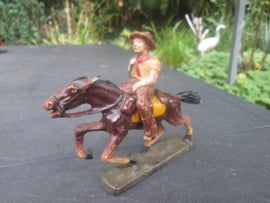 DURSO farmerboy on horse. Boerenjongen op paard.