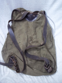 German Rucksack, bagpack, midwar production. Duitse stoffen rugzak mooi gemarkeerd 1941 nette gedragen staat.