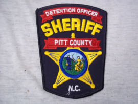 Badge, embleem SHERIFF pitt county - detention officer.