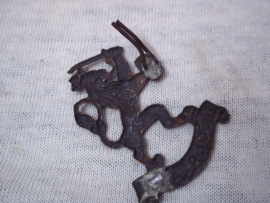 Dutch cap badge, Nederlands petembleem met splitpen.