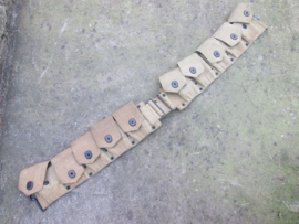 US- Army M-1910 MILLS woven infantry belt 1918, 10 crimped pocket. Amerikaanse munutie gordel riem MILLS gemarkeerd met datum 1918 zeer nette staat.