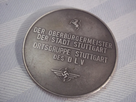 German plaque Air force - Luftwaffe DLV Deutsches Luftsport Verband - Jubiläums- sternflug zum cannstatter Waser. 1911 - 1936. Duitse penning Ortsgruppe Stuttgart des DLV.  diameter 6 cm. goede staat.