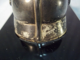 Miniature spikehelmet, WMF mark. Miniatuur pickelhaube, verzilverd, manschap Pruisen.