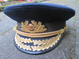 East- Germany Navy admiral cap. Oost- Duitse NVA Nationale Volks Armee DDR admiraalspet, met geborduurde klep en cocarde bijzonder stuk.