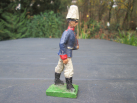 ELASTOLIN German guard.  10 cm. Duitse garde regiment officier met pickelhaube met paardestaart.