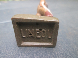 LINEOL Belgium soldier 10 cm. Belgische soldaat groot model. muziek