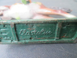 ELASTOLIN Indian. Indiaan op paard met pijl en boog mooi figuur nette staat.