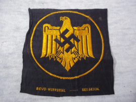 German sporting badge. Duits sport embleem voor het sport shirt BEVO geweven ges gesch.