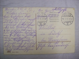 Postcard german, Duitse kaart  Veldpost