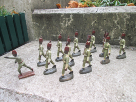 Belgium colonial soldiers marching Force Publique Belgische marcherende soldaten uit de Congo bijzonder, TOP goede staat