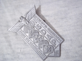 German tinnie, rally badge, Duitse tinnie, NSDAP Kreistreffen der NSDAP Paderborn 16.u.17okt.1937, met leuke hersteller.