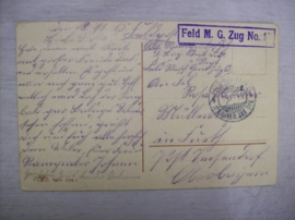 Postcard German, Duitse kaart Bayerische Inf. Div. Veldpost