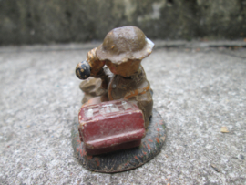 ELASTOLIN British soldier with field telephone. Engelse soldaat met veldtelefoon bespeelde staat