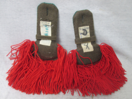 French epaulets Foreign Legion, Franse epauletten van het Vreemdelingen legioen. Legion Etrangere.