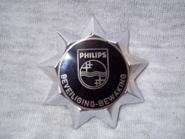 Pet embleem van de beveiliging en bewaking PHILIPS fabrieken.