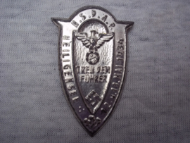 German tinnie, rally badge Duitse tinnie  NSDAP Heiligensee 12- 13 mai 1934 Treu dem Führer, zeldzame uitvoering.