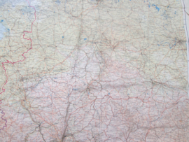 Engelse RAF ontsnappingskaart op zijden gedragen als sjaal, bijzonder item Nederland belgie Frankrijk Duitsland zwitserland