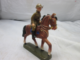 Belgium officer on horse FB MB NB GJ  Belgische officier op paard. goede staat
